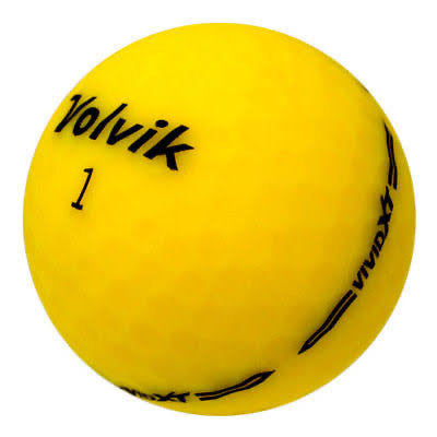 Volvik Vivid XT Fluoro Yellow - AAA Grade Used Golf Balls