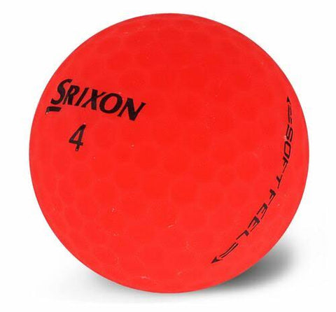 Srixon Soft Feel Brite Red - AAA Grade Used Golf Balls