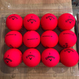 Callaway Supersoft Matte Red- AAA Grade Used Golf Balls