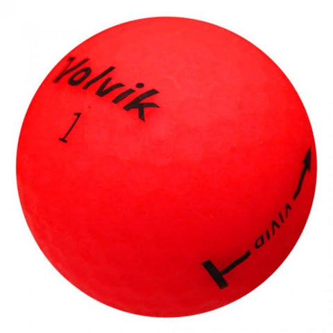 Volvik Vivid Fluoro Red - AAA Grade Used Golf Balls